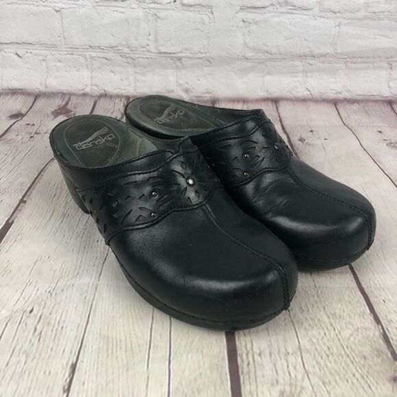 Dansko Black Casual Lace Slip On Mule Women's EU 37 - Picture 1 of 12